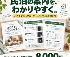 民泊のハウスマニュアル・入室案内を作ります イメージ1