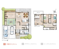 思わず目を引く！温かみある家具付き間取り図作ります 民泊・不動産広告用の間取り図を3つのお好みのスタイルで作成