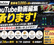 YouTube向け動画の編集します あなたのこだわりにお応えします！