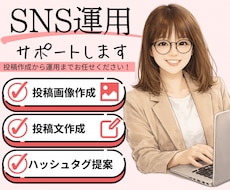 SNS運用をサポートします イメージ1