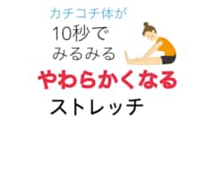 10秒のストレッチでみるみる柔らかくなります イメージ1