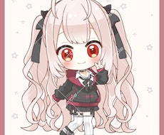SNS・グッズ用SDイラスト描きます 自身のグッズや、動画用のイラストとしてどうぞ！