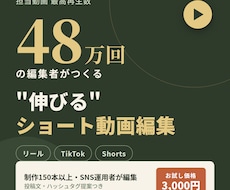 再生48万回の編集者がショート動画を編集します イメージ1