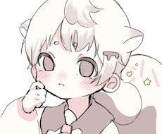 ふんわり優しい雰囲気のイラストお描きします アイコン〜立ち絵まで対応可能です！