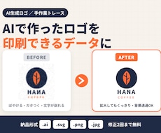 AIで作成されたロゴを編集可能なデータに変換します イメージ1