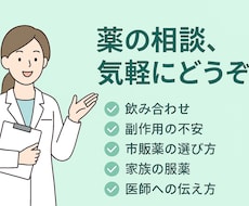 薬剤師【元薬局長】にチャットでお薬相談できます イメージ1