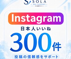 インスタの日本人いいねを300件増やします イメージ1