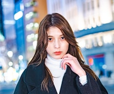 夜の銀座で雰囲気のある【ポートレート撮影】します カット数無制限！プロフィール写真・SNSのアイコンに。