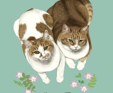 リアルで可愛いペットの似顔絵描きます イメージ1