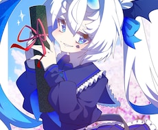 最短7日！アニメ塗りのかわいいイラストを描きます 活動者様にオススメ！動画や配信のサムネイルにいかがですか？