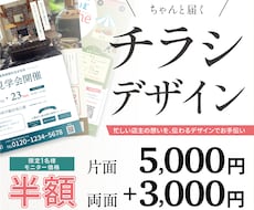 限定1名様⭐︎格安でチラシデザイン制作します イメージ1