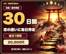 30日間集中✨霊視と助言で恋のお悩みに寄り添います イメージ1