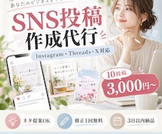 SNS投稿文をまとめて作成します イメージ1