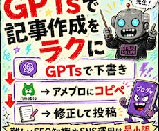 アメブロ×GPTsチート級戦略サポートます イメージ1