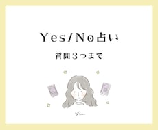 Yes / No で３つの質問に答えます イメージ1