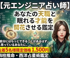 先着5名様限定価格！あなたの天職と才能を鑑定します 「自分にはもっとできることがあるはず」と思っているあなたに