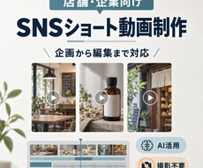 AIでSNSショート動画を制作します イメージ1