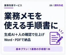 生成AIで事務作業・資料作成を代行します イメージ1