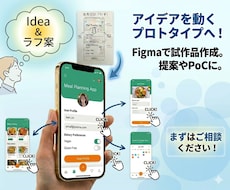 Figmaで操作可能なアプリ試作品を作成します 開発前の検証や社内・顧客提案に最適
