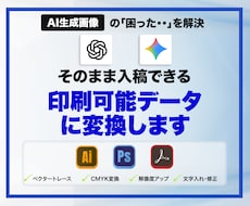 生成AI画像の入稿データ化を行います イメージ1
