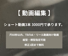 ショート動画編集★字幕入れ３本セットで制作します イメージ1