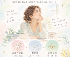 ３つの占術で「わたしの取扱説明書」を作ります イメージ1