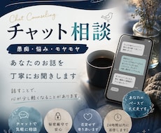 チャットで愚痴・悩み相談お話を丁寧にお聞きします イメージ1