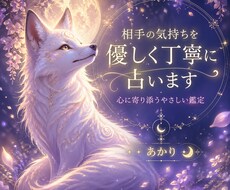相手の気持ちを優しく丁寧に占います イメージ1
