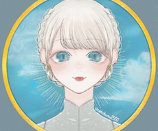 絵画の様な色使いで女の子のアイコンを描きます イメージ1