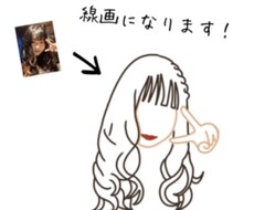お好きな写真を線画にします 【著作権完全放棄！】格安で写真を線画にします！背景透過OK！