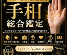 手相から性格・才能・これからを総合鑑定します イメージ1
