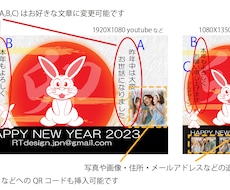 動画の年賀状作成します イメージ1