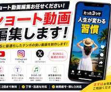 SNS向けショート動画編集します 実績掲載可能なご依頼を10名様まで優先価格にて受付中です