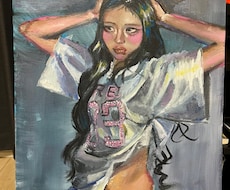 肖像画、似顔絵を油絵でお描きします イメージ1