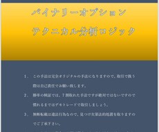 オリジナルの取引手法伝授します イメージ1