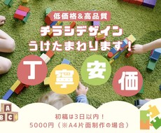 低価格で高品質なチラシをデザイン致します イメージ1