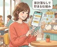 家計簿なしで貯まる仕組みをテキストで作ります 忙しいあなたに！家計簿不要、自動で貯まる仕組みをご提案。
