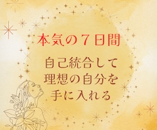 本気の７日間自己統合して理想の自分を手に入れます イメージ1