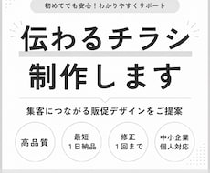 初めてでも安心の集客チラシ制作します イメージ1