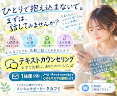 1往復｜悩みを文章にして、頭と心を整理します イメージ1