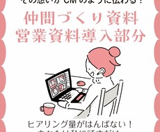 プレゼンのつかみに！あなたの想いを資料にします ★ヒアリング量がはんぱない！あなたは話すだけ！