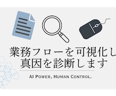 ズレを解決、業務フローを可視化し真因を診断します システムが定着しない原因、伴走で解きます。