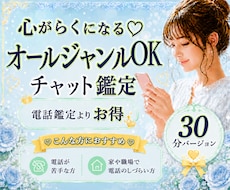30分♡どんなお悩みもテキストチャットで占います イメージ1