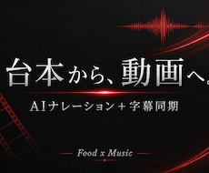 台本からAIナレーション動画を作ります イメージ1