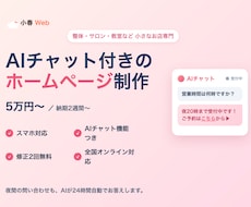 夜間の問い合せも逃さないHP、5万円で制作します イメージ1