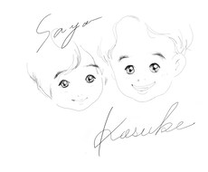 オーラや雰囲気を汲み取って似顔絵にします 魅力掴むのが得意なカメラマンによる、柔らかくあたたかい似顔絵
