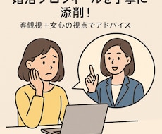 婚活プロフィールを丁寧に添削します イメージ1