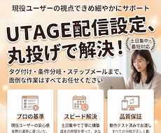 丸投げOK！UTAGE配信設定を代行します イメージ1