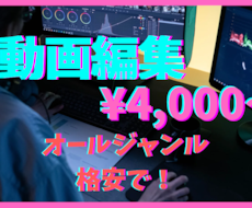 格安動画編集　スタイリッシュから可愛いまで承ります イメージ1