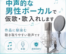 オリジナル楽曲の仮歌/本歌、歌入れを承ります イメージ1